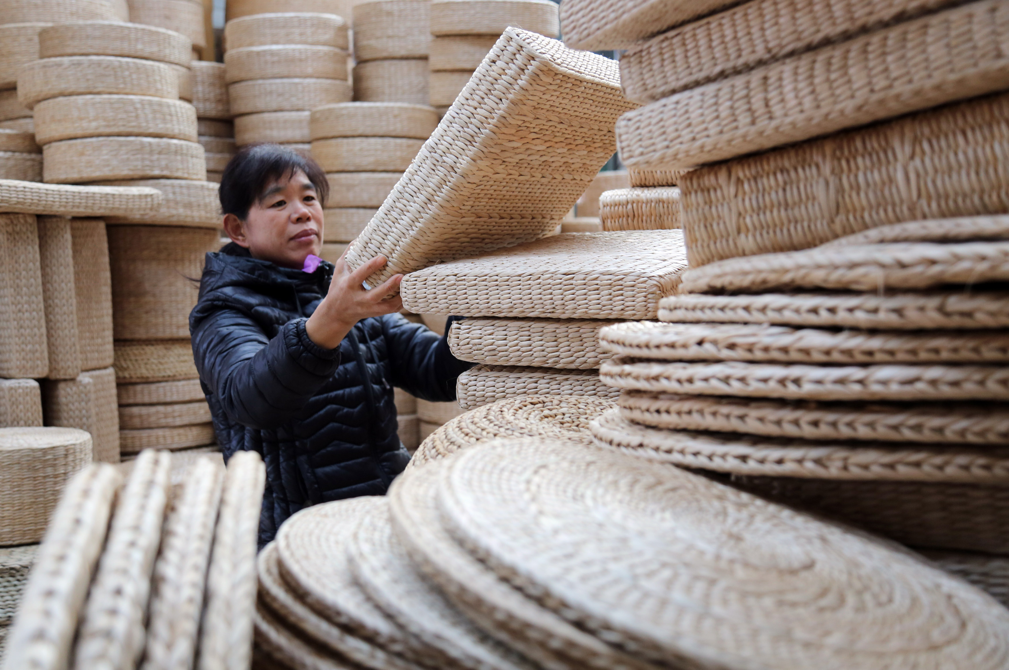 山东博兴:"互联网 草柳编"助力乡村振兴(1)