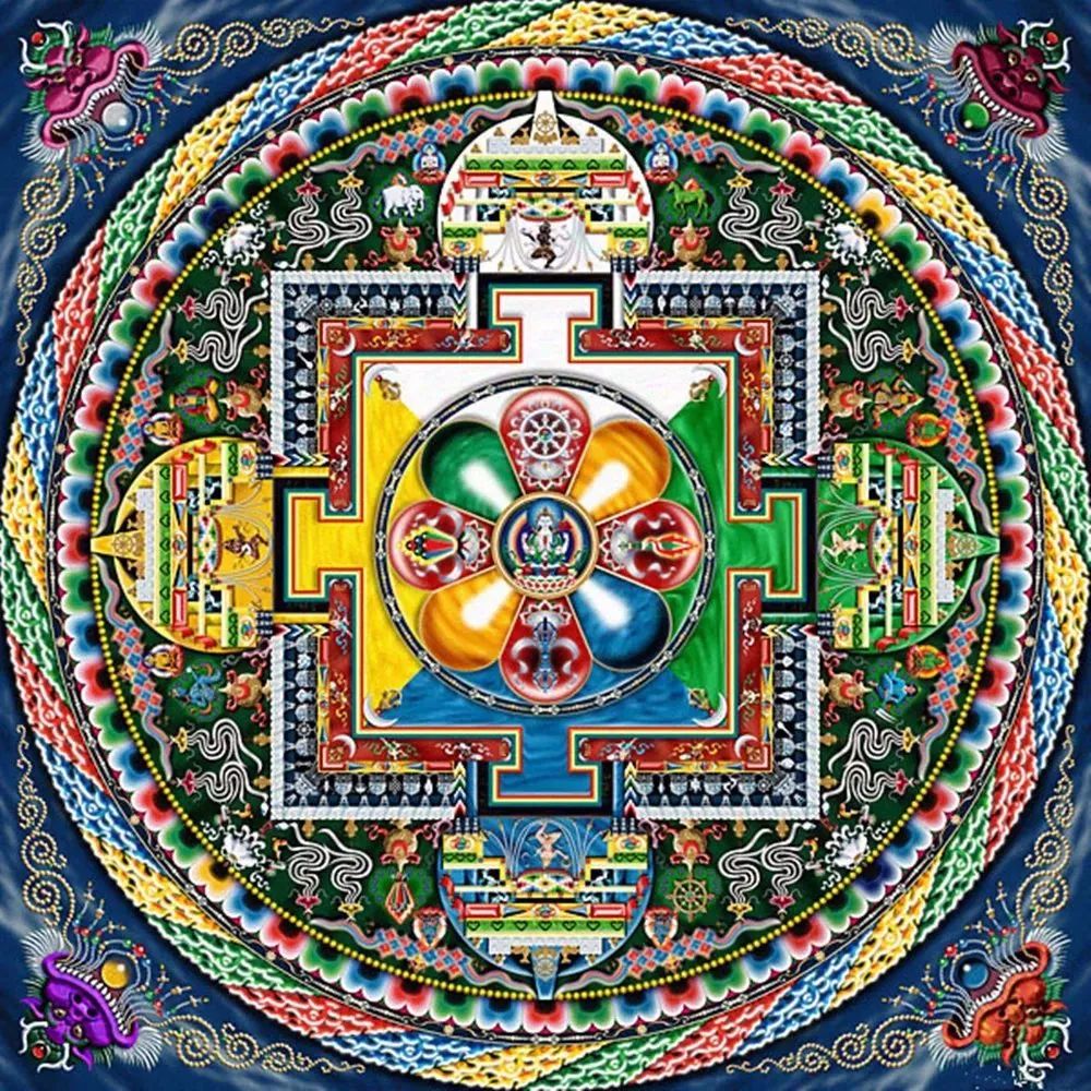 庄严精美的见解脱坛城图