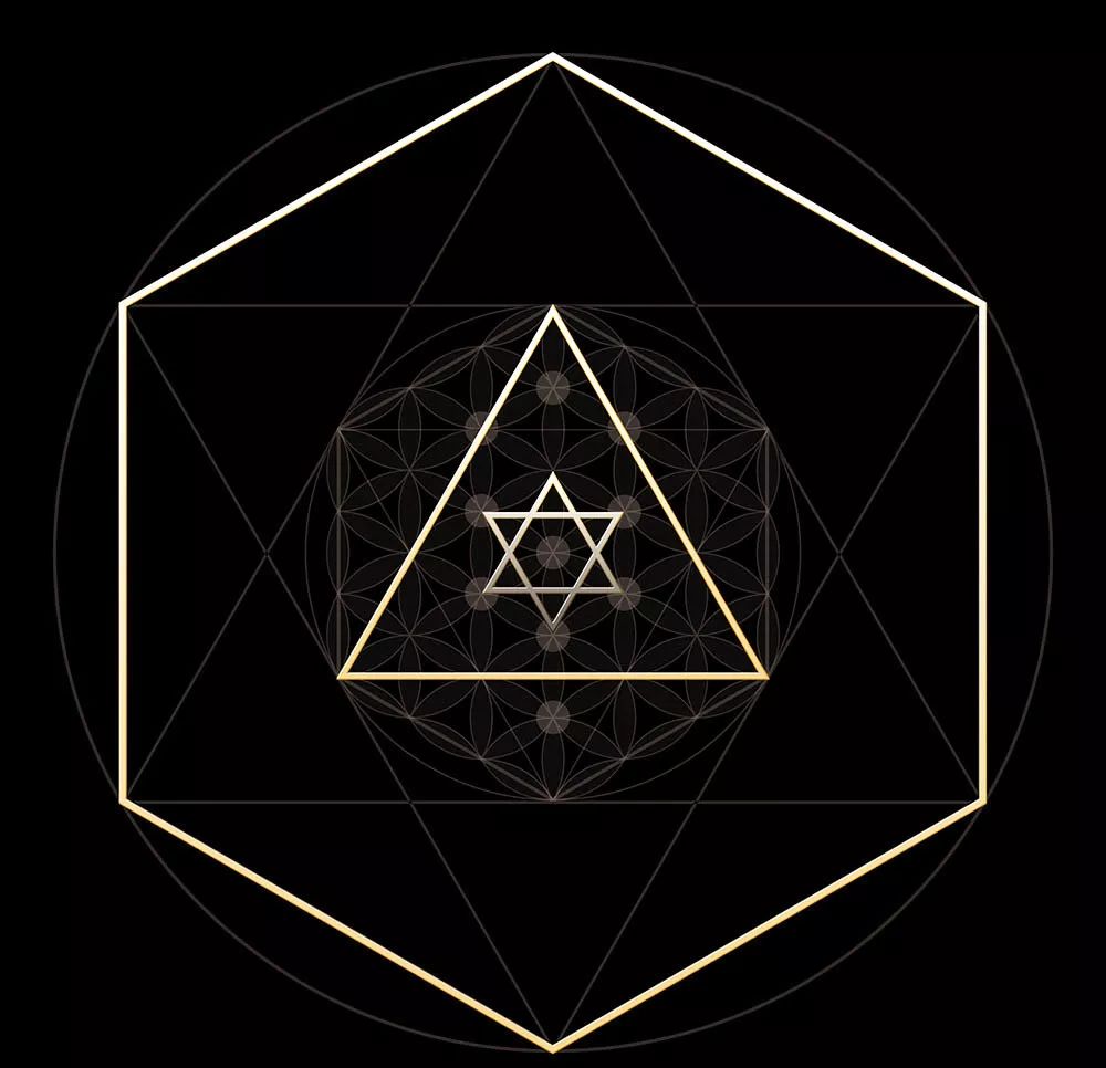 图片疗愈:神圣几何,生命之花,梅尔卡巴(48图)
