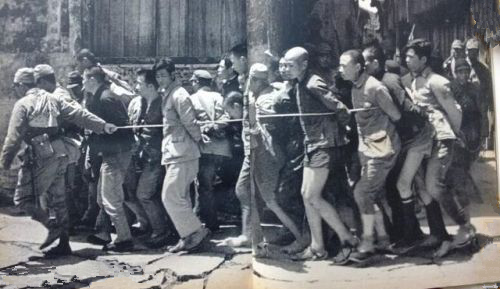 日军进村真实照片:毫无人性图六放火烧村,图九7旬老人誓死抗日