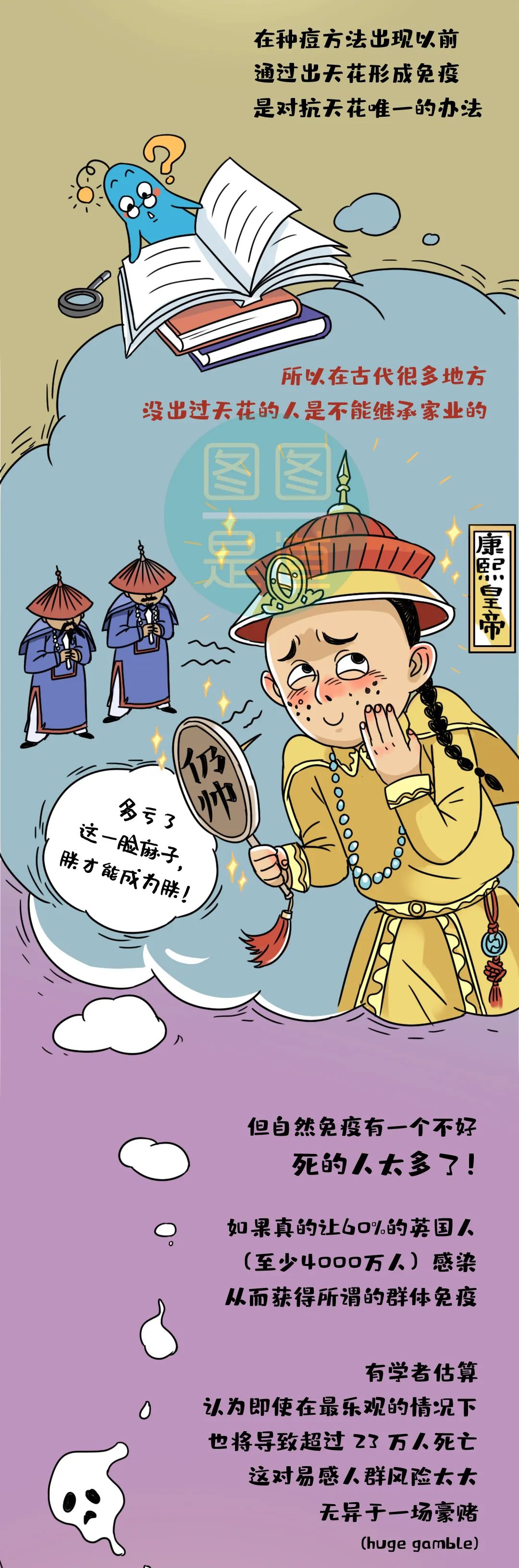 群体免疫漫画图片