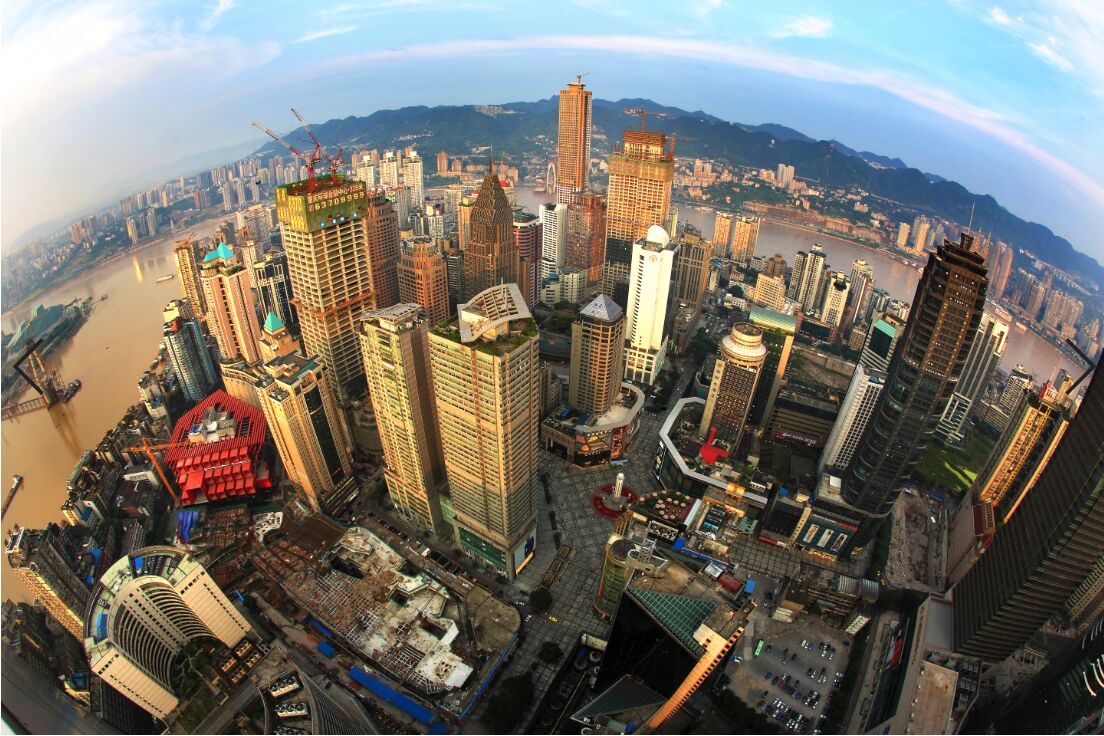 2012年航拍渝中半岛.