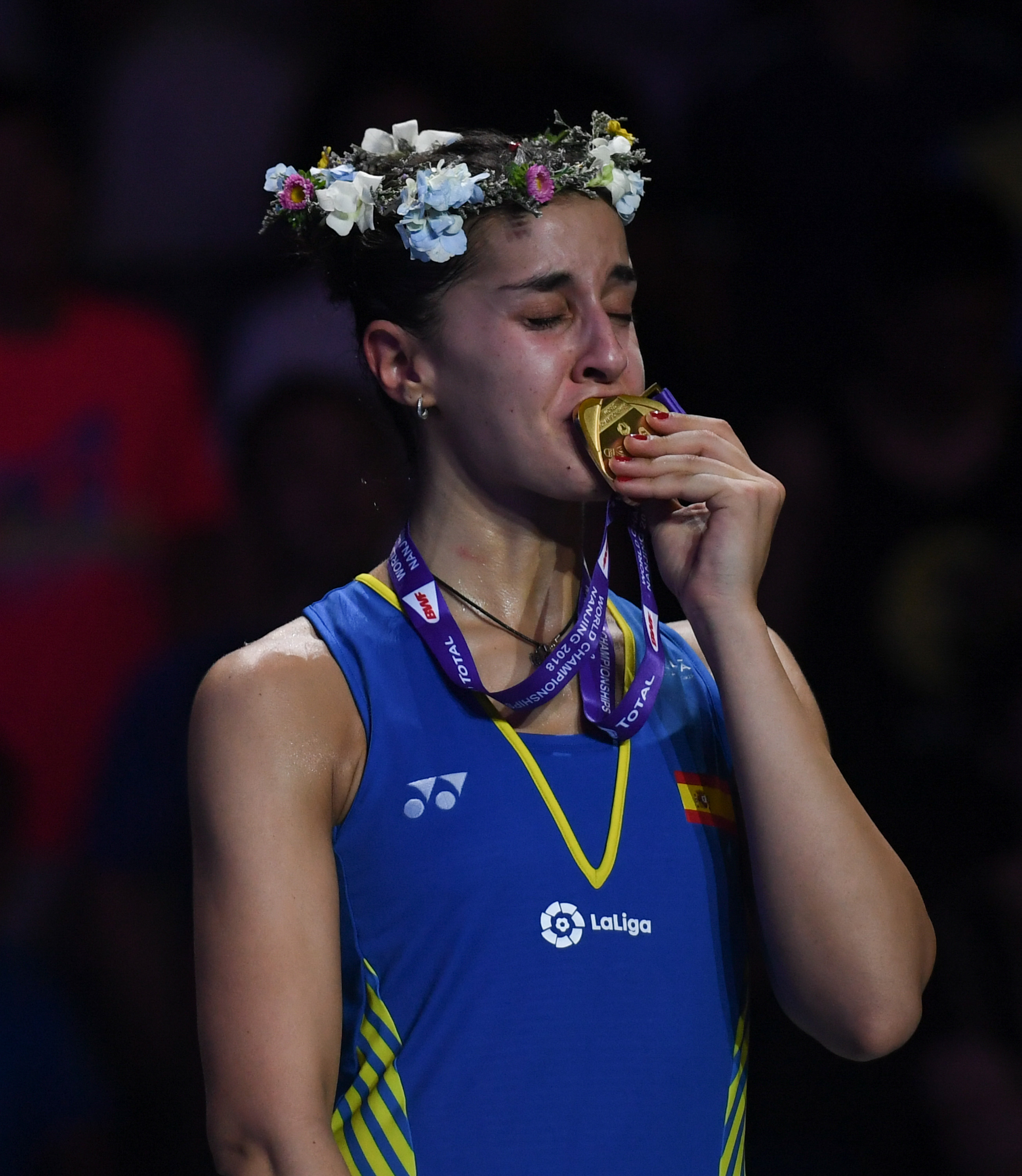 羽毛球——世锦赛:西班牙选手马林女单折桂(1)