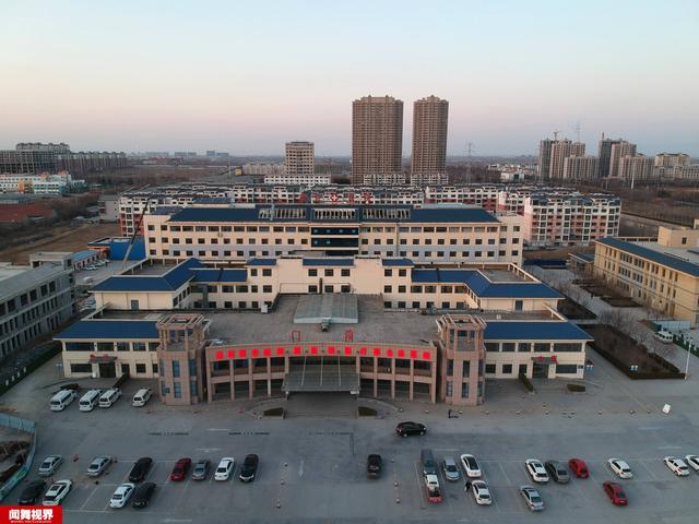 航拍鲁北"小汤山医院"改造,3天完成施工,启用后可容104名患者