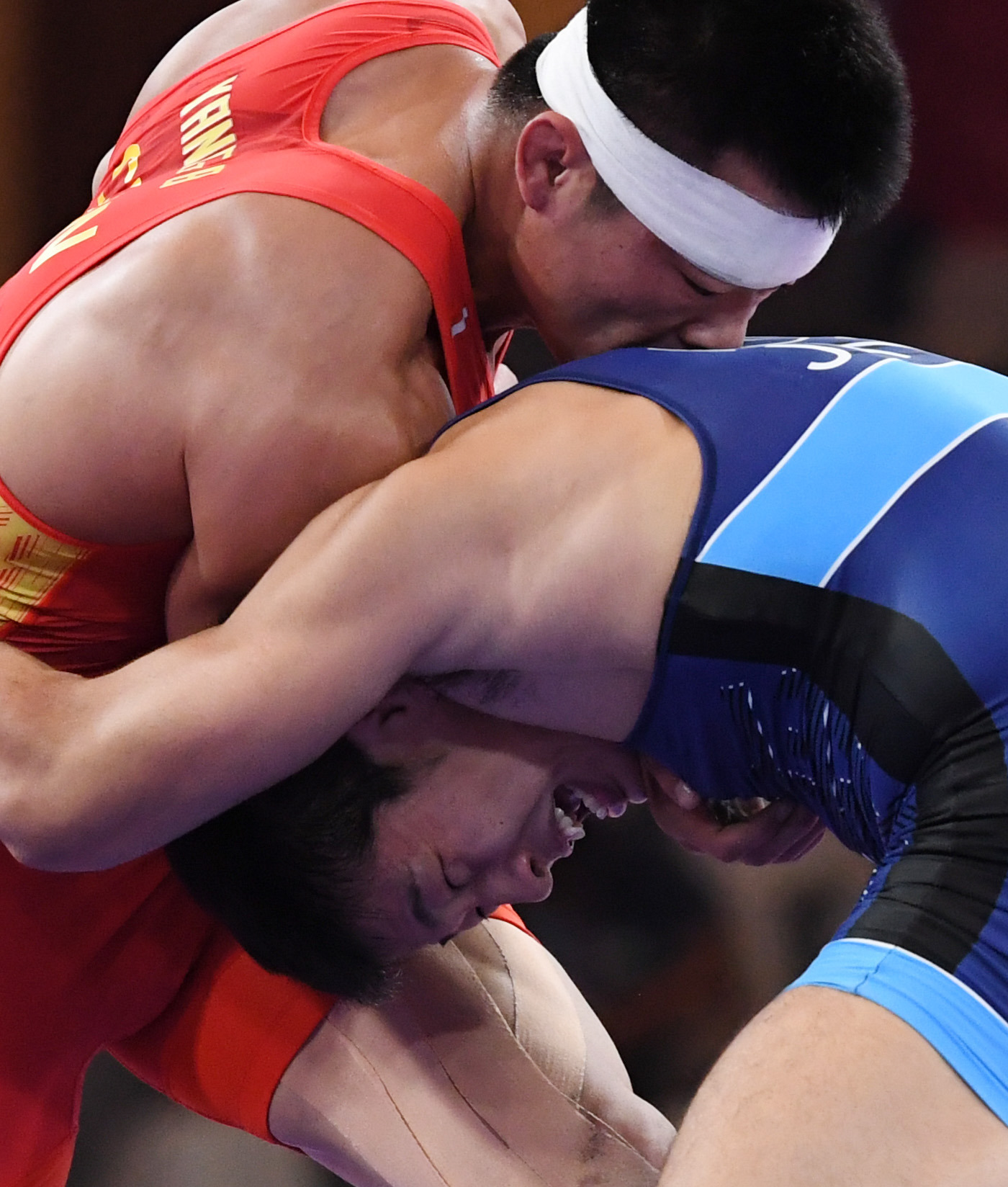 摔跤——男子古典式77公斤级中国选手杨斌获铜牌(5)