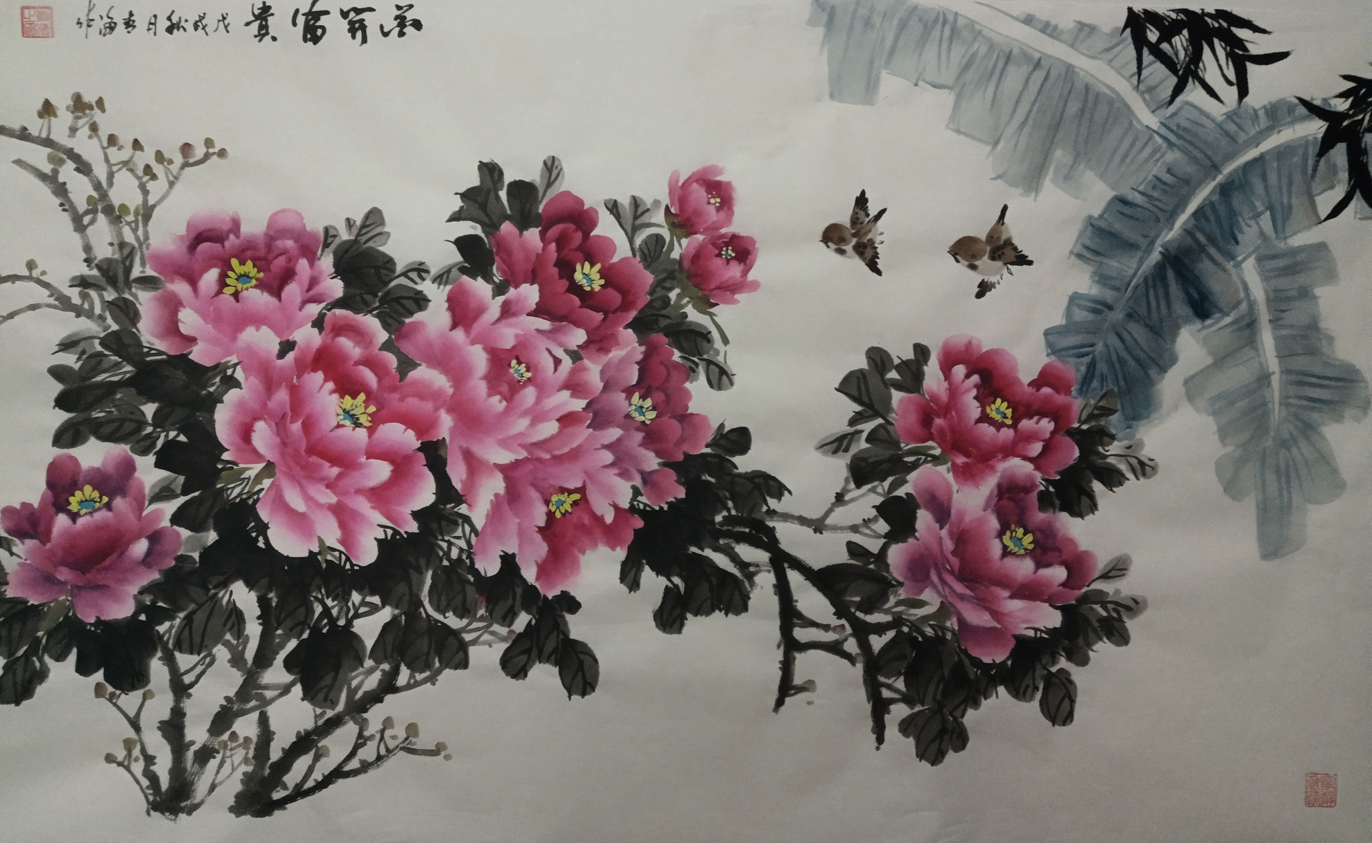 蔡青海写意牡丹