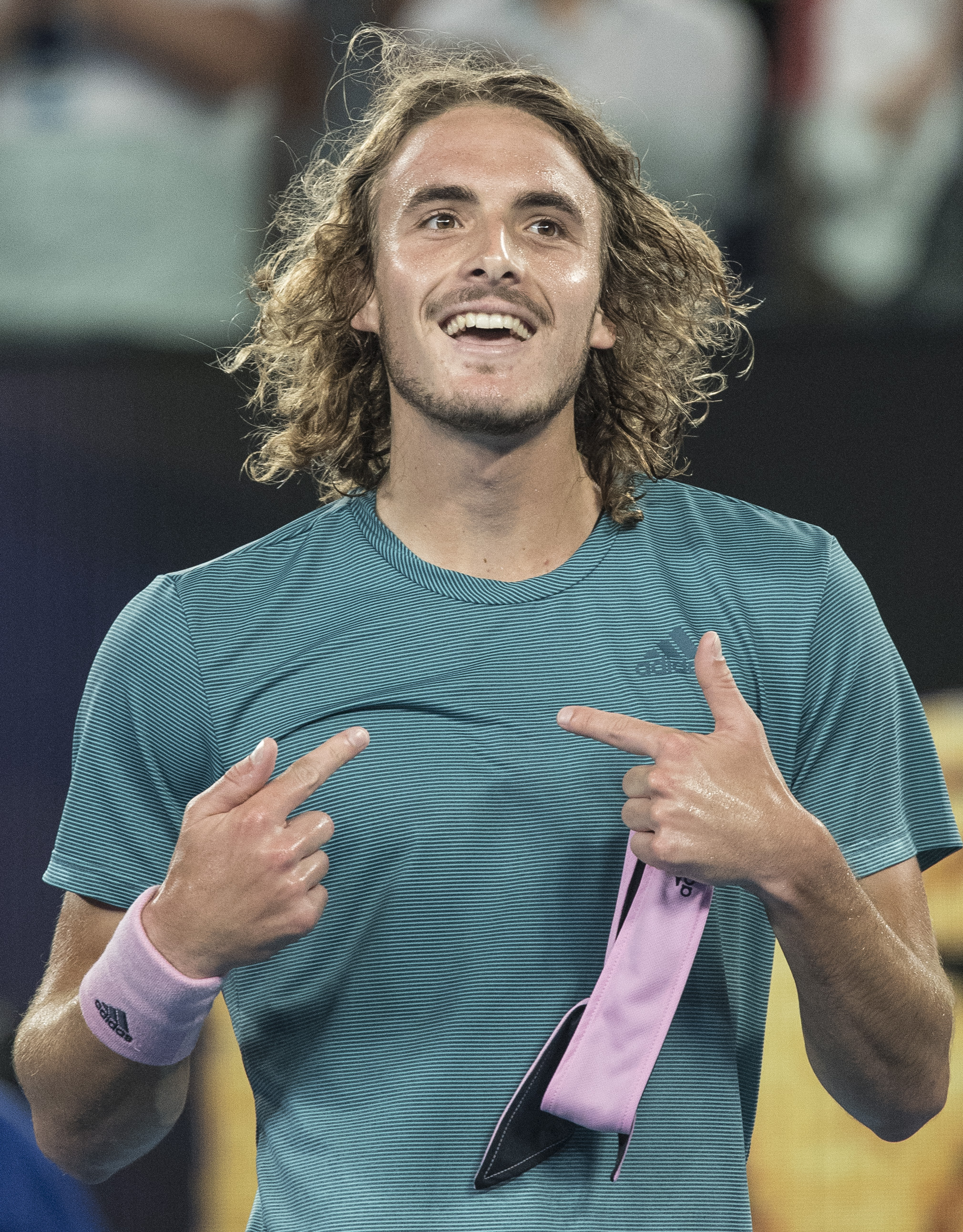 墨尔本,2019年1月20日    (体育)(2)网球——澳网:齐齐帕斯淘汰费德勒