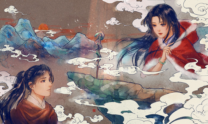 人物手绘,江湖中的古风美人,疑是洛川神女作,千娇万态破朝霞 转载自