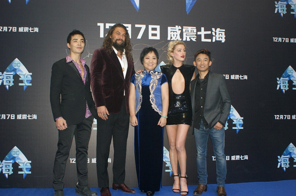 电影《海王》首映礼群星闪耀 中国演员林路迪成就华人英雄梦