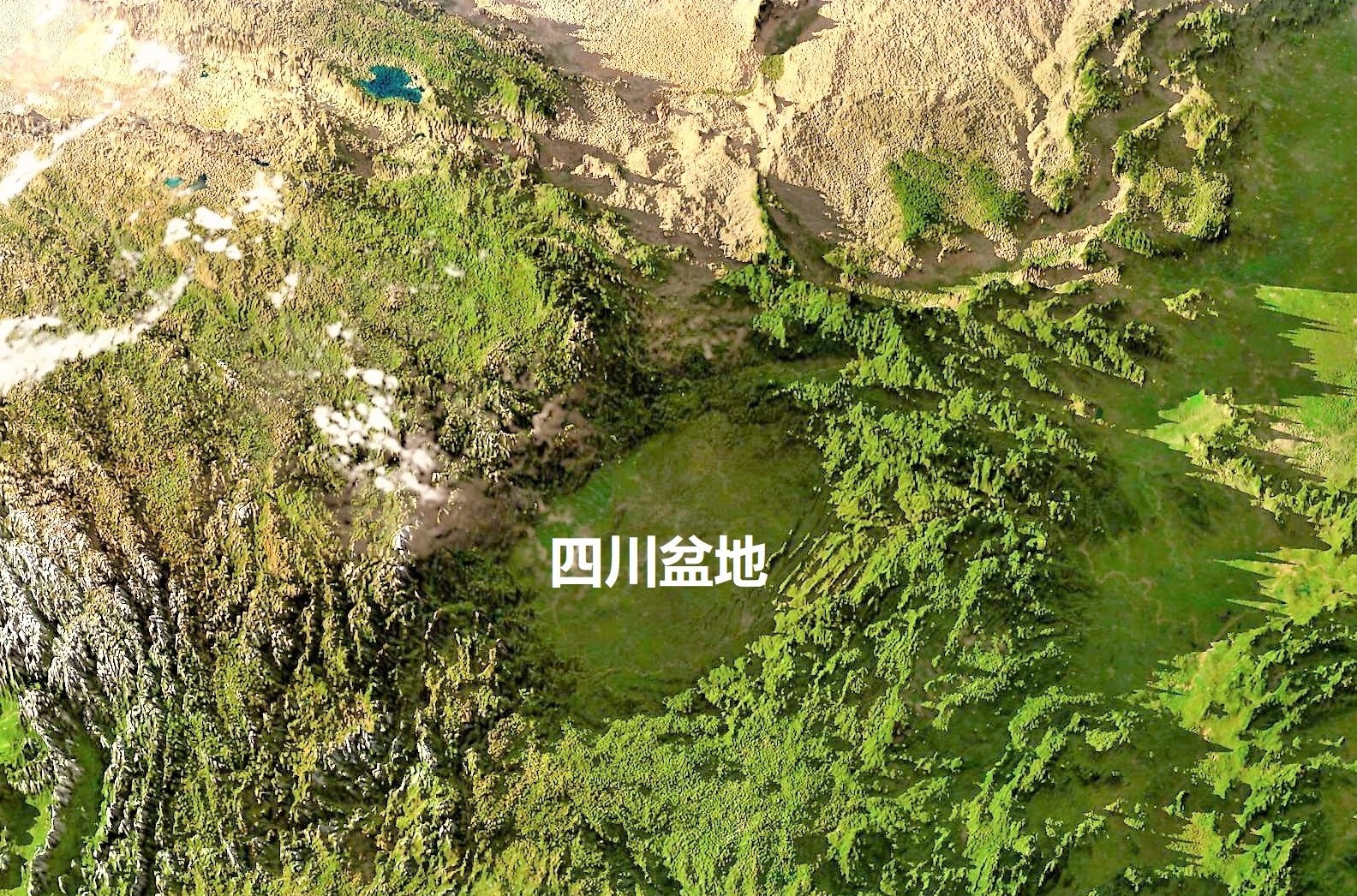 四川盆地图片全景图片