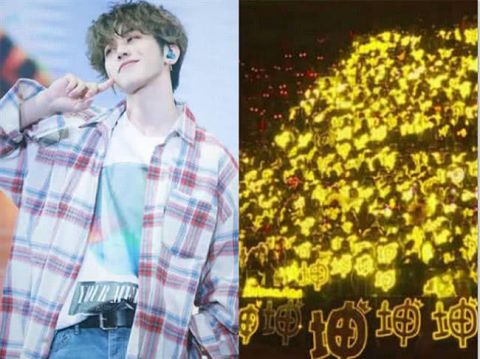 明星应援色不敢撞,蔡徐坤王者金,exo盛世银,最后一个不敢惹