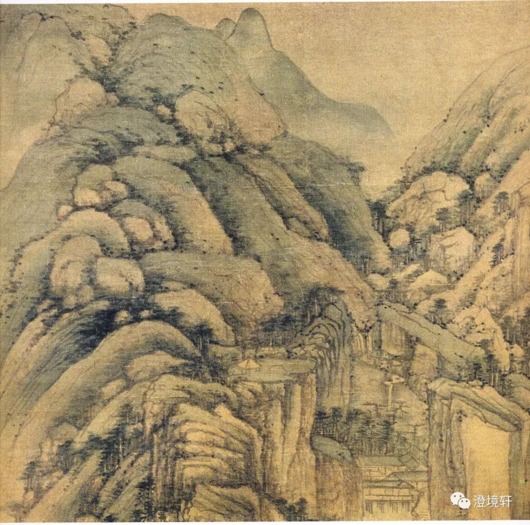 中国历代绘画之元黄公望天池石壁图欣赏
