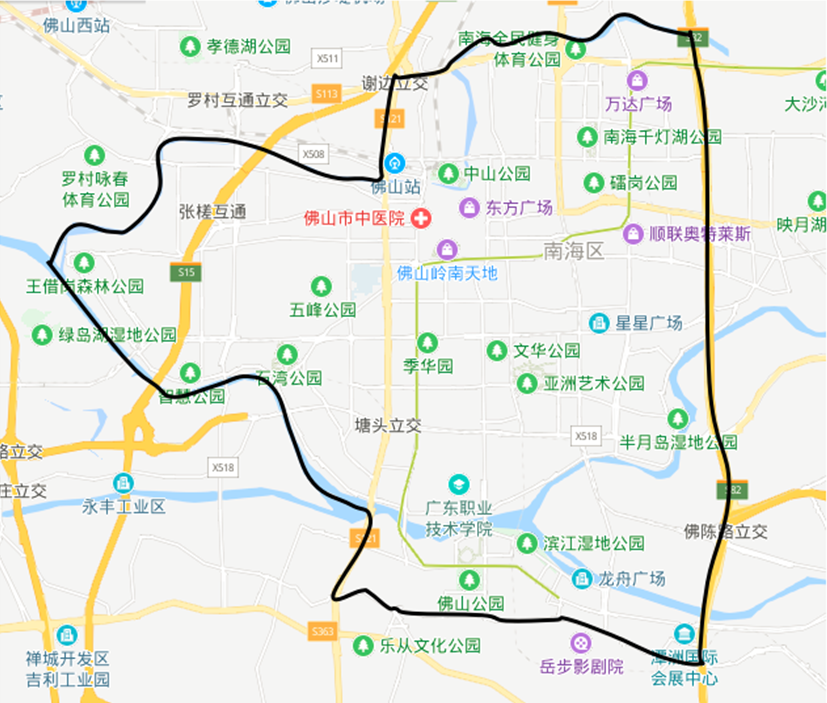 临沂货车禁区地图图片