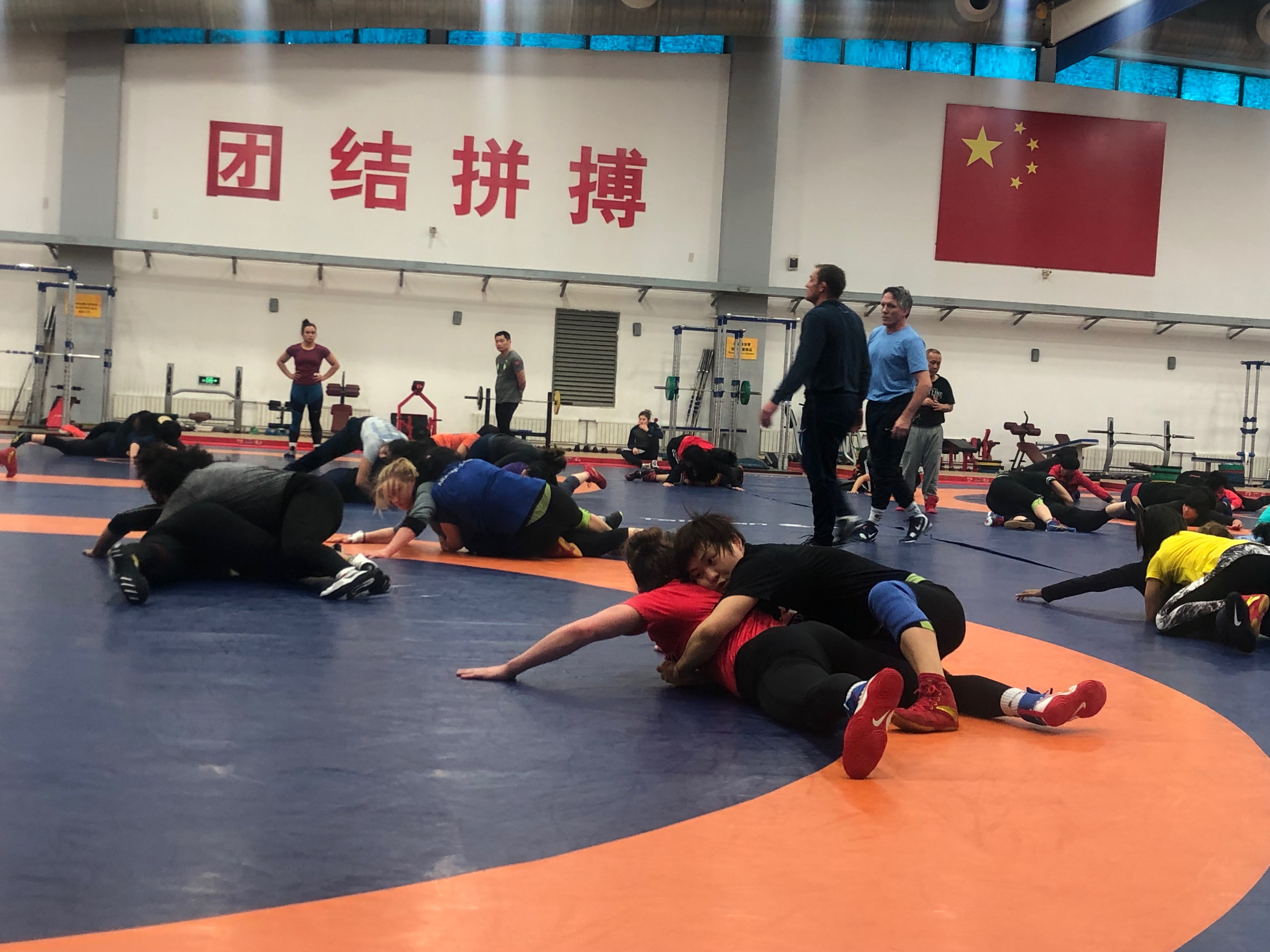 中国摔跤训练3图片