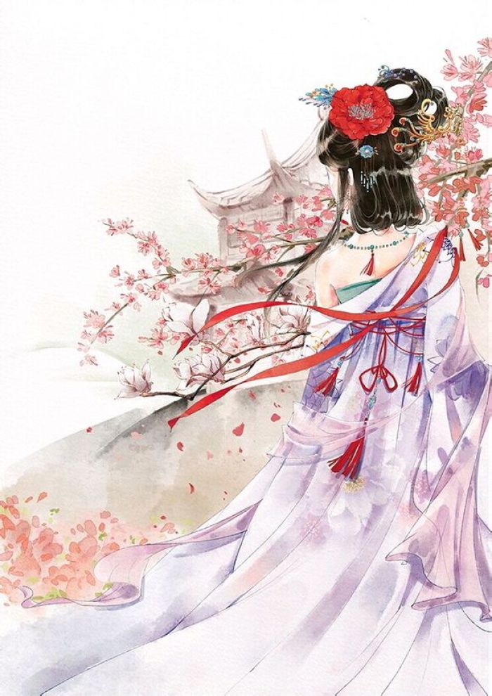 唯美古风二次元美图壁纸,若今生要道离别,擦肩掠过你