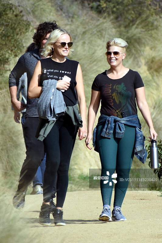 美国加州洛杉矶,玛琳·阿克曼(malin akerman)与老公杰克·唐纳利