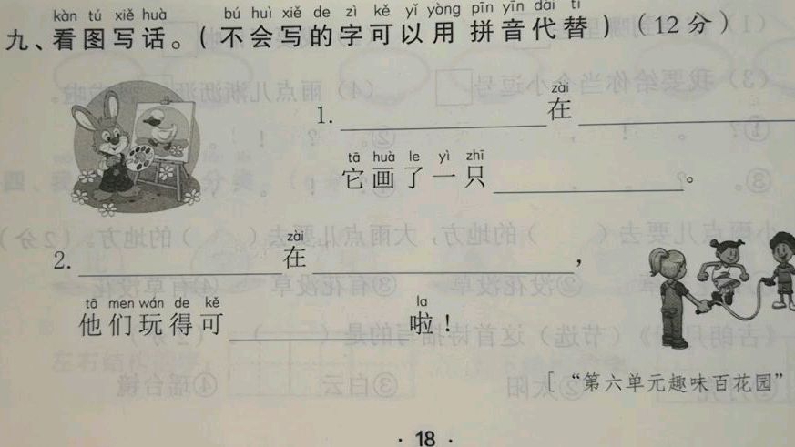 小学语文,看图写话,解决写什么的难题