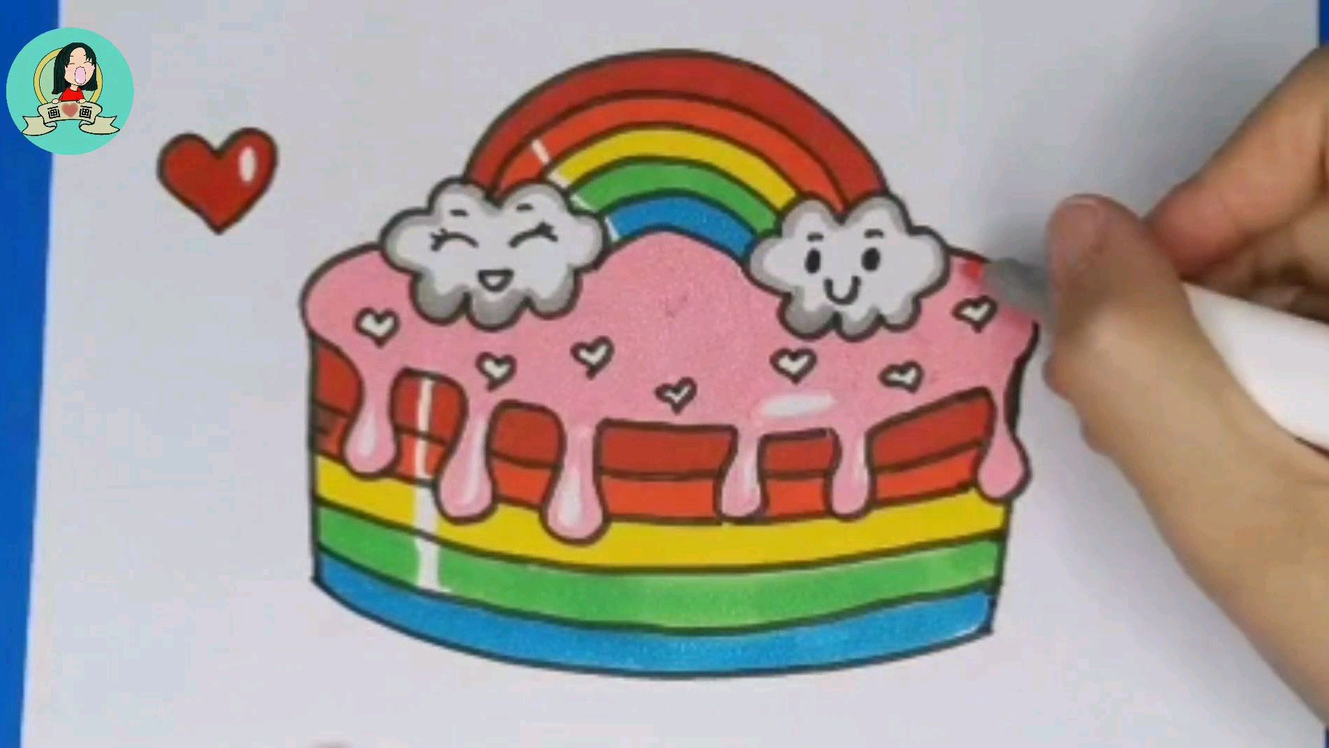 彩虹蛋糕,祝你生日快乐