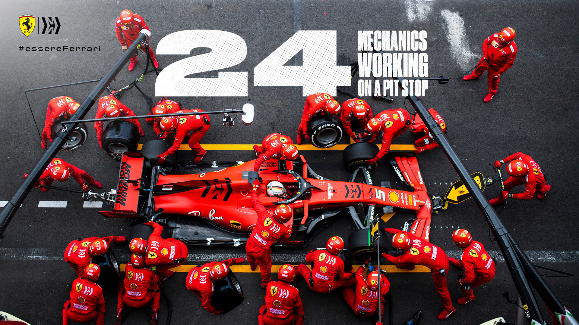 法拉利车队学梅奔红牛玩双车同圈进站,最终搞砸了!f1版东施效颦