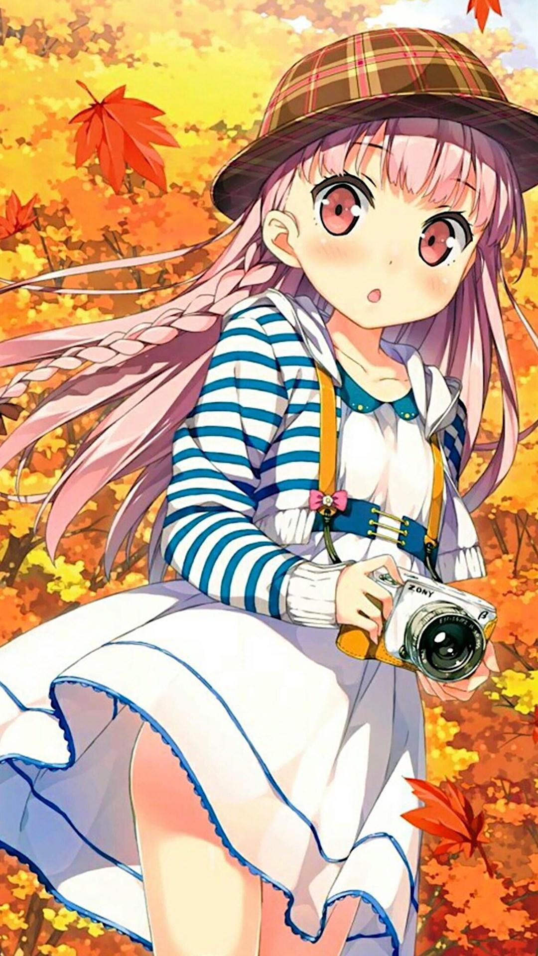 精美二次元手机壁纸:q萌小萝莉,伞下小姐姐,抱走不谢