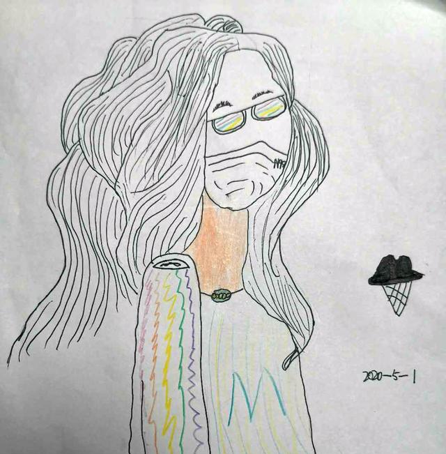 夏天说儿童美术,如何绘画线描发型/q版小女孩/热气球