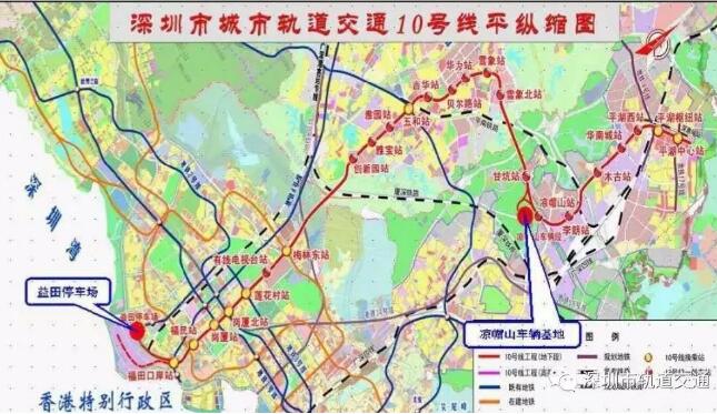 深圳地铁十号线线路图图片