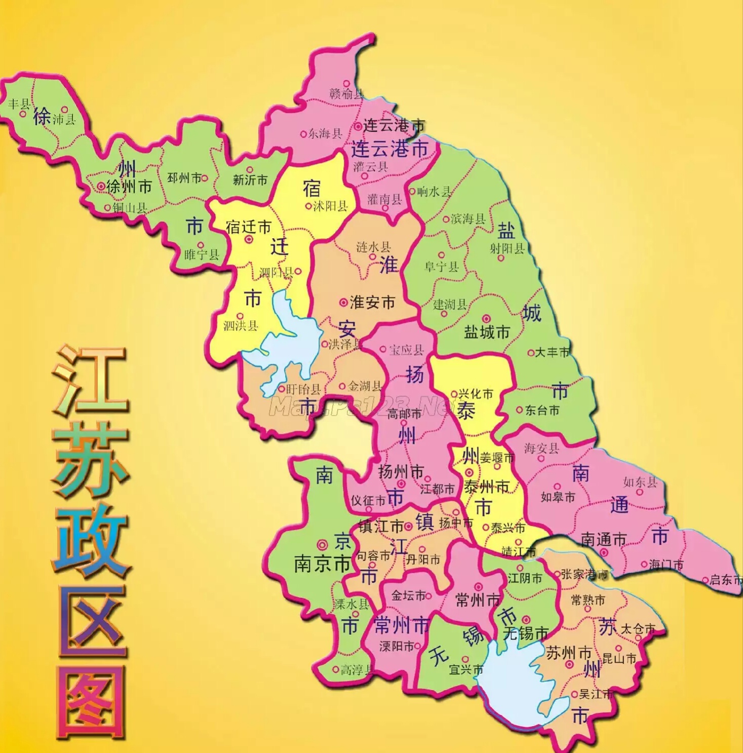 江苏车牌号地图图片