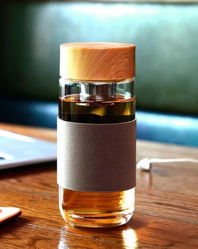 头次遇见这"高级玻璃水杯"!外观时尚,容量大好携带,倍好用