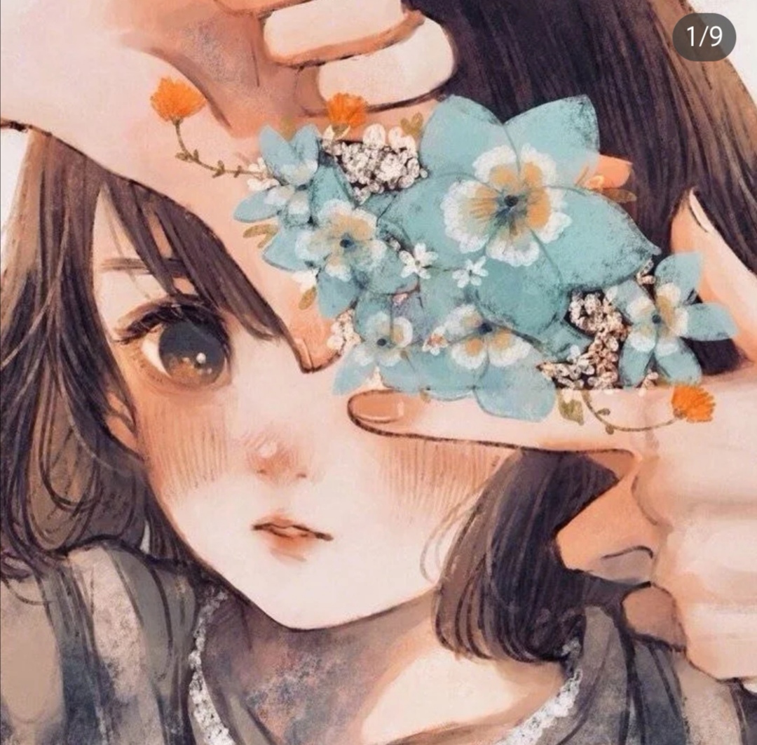 推荐一组超温柔的大眼女孩水彩素材给大家!真的太美了!