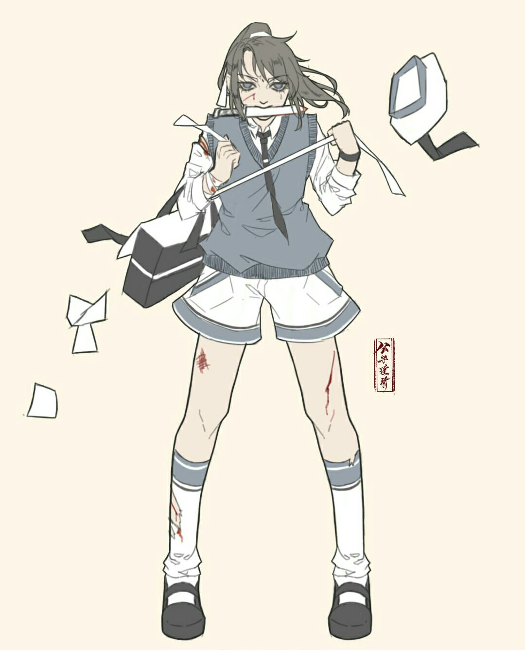 当《魔道祖师》中9个动画角色换成现代校服后,化身男神天团