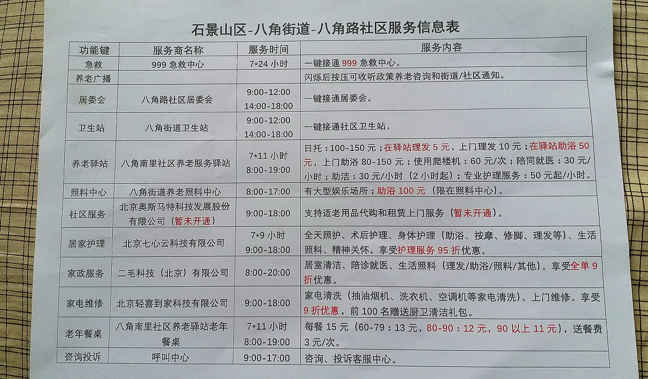 上海律师收费价目表图片