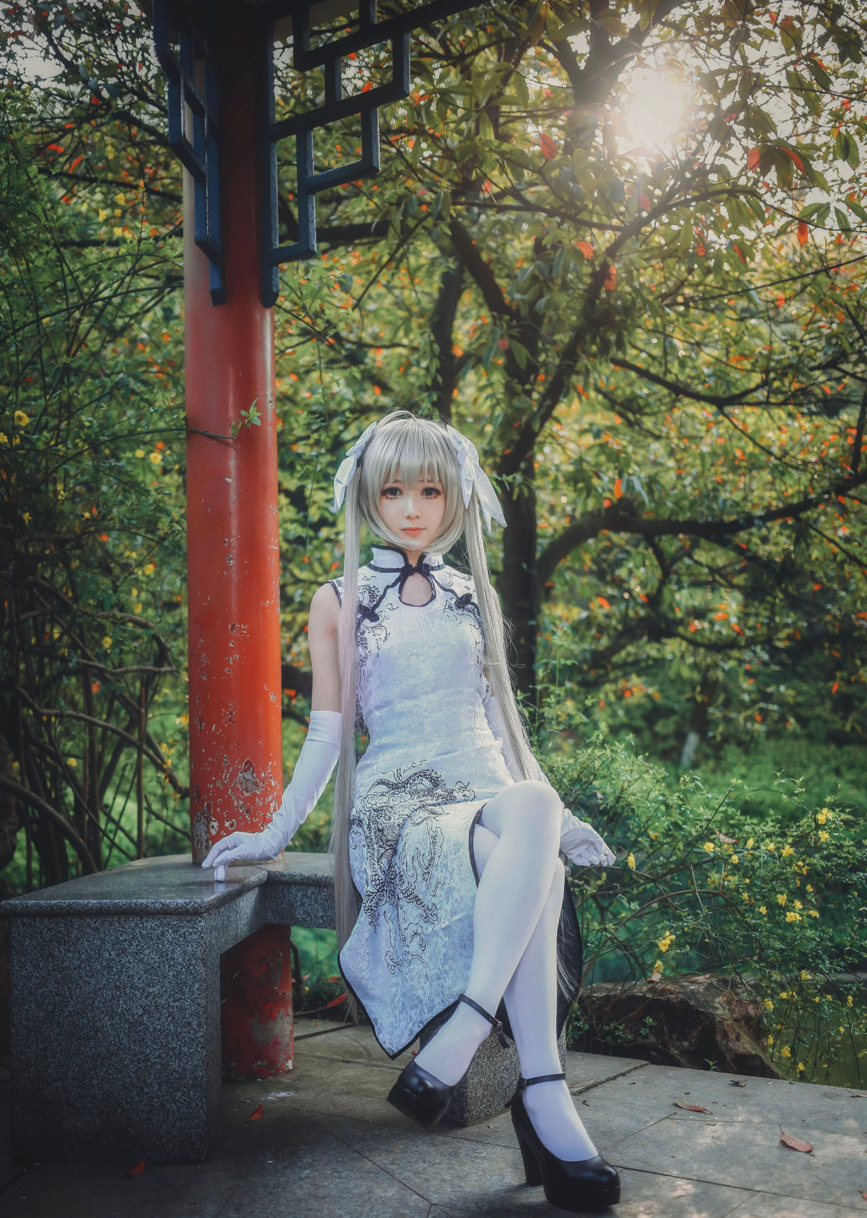 cosplay:春日野穹的丝袜控,无论"黑丝"还是"白丝"都轻松驾驭