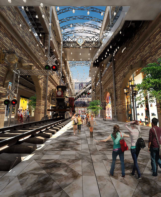 创意设计为商业赋能:购物中心以怀旧英伦火车站为设计主题