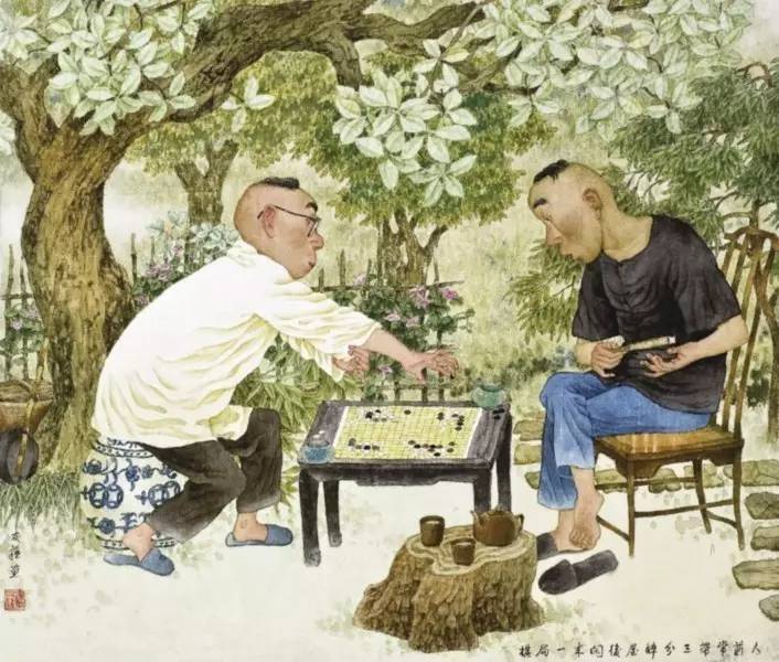 苏州著名画家谢友苏笔下的人物风俗画真的《都挺好》!