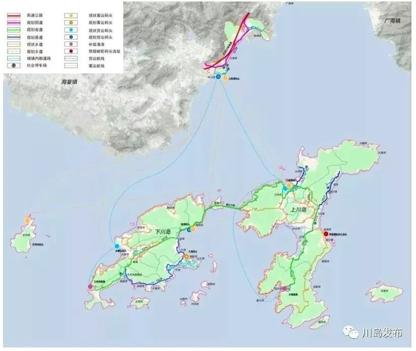 川岛镇地图图片