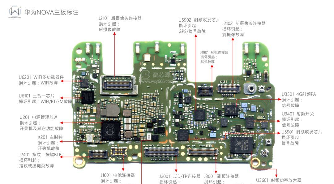 华为nova7主板图解图片