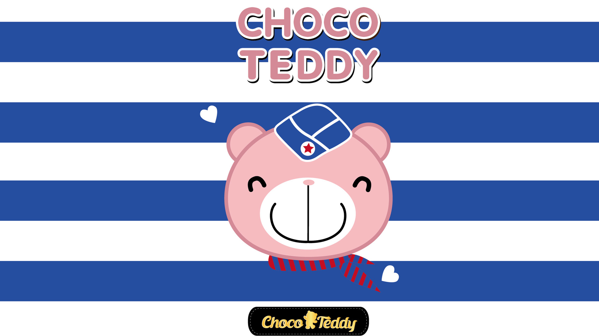 巧克力熊272°笑容超清电脑桌面壁纸,分辨率为1920x1080