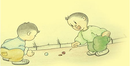 满满的回忆:80后的你还记得多少?游戏之打弹珠,跳皮筋,滚铁圈