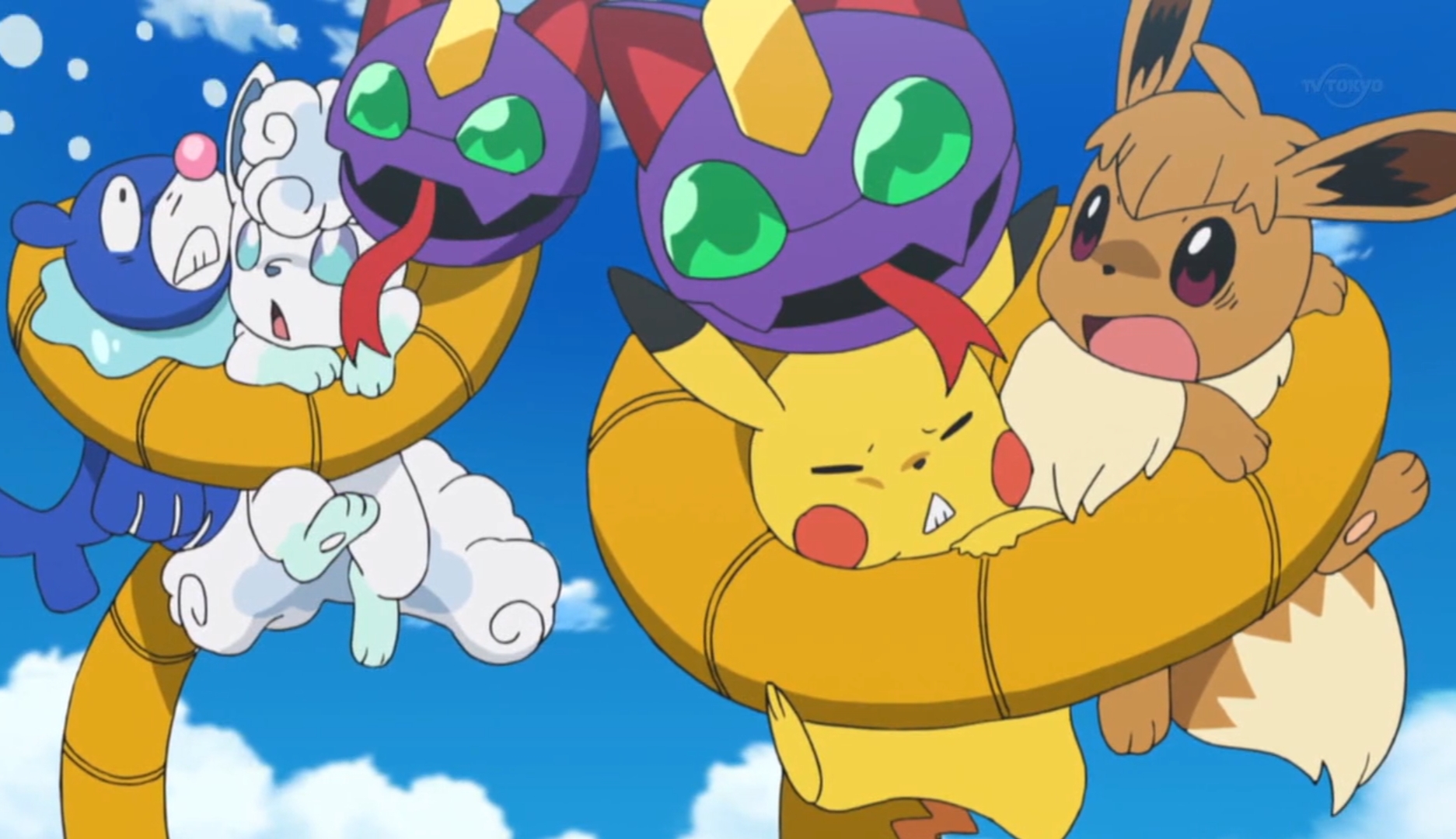 水莲的伊布和小智的皮卡丘组成cp,小霞被这种神奇宝贝射了一脸!