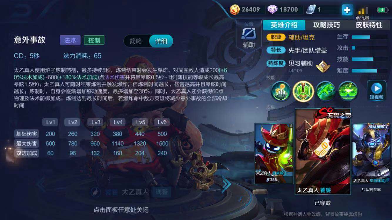 在王者荣耀里有很多奇葩的被动技能,那么太乙真人的被动就很奇葩,而且