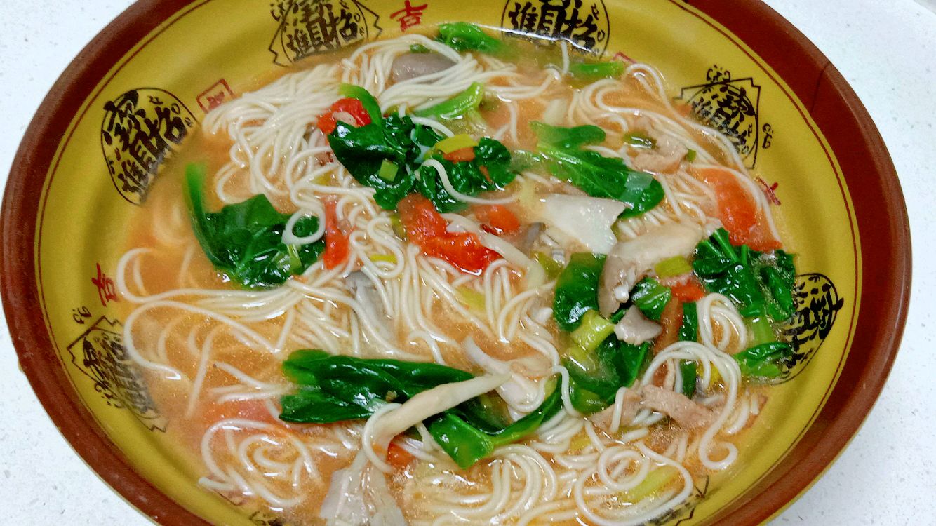 家常炝锅面的做法,简单美味,上桌连汤都不剩