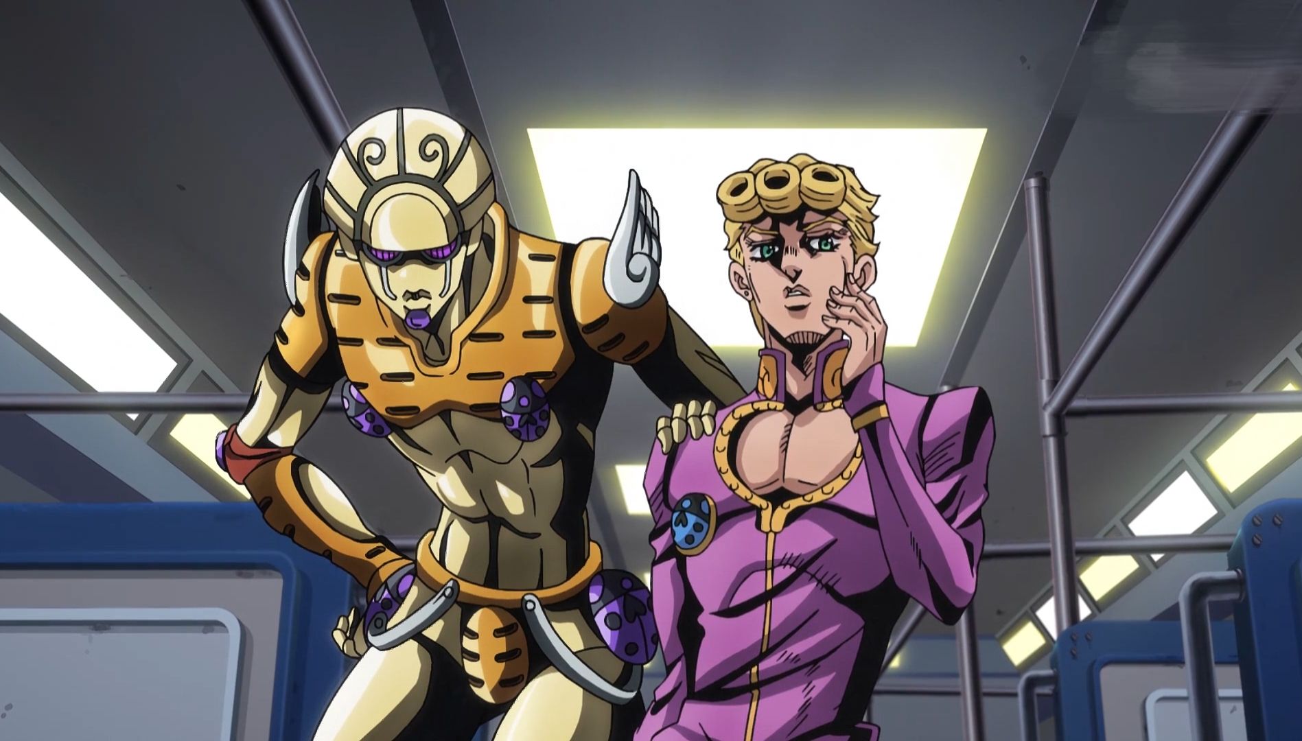 jojo:被黄金之风名场面逗笑了,大哥盘贝西,茸茸jojo立