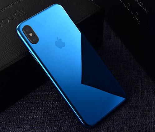 原来除了深空灰和银色版,还有蓝色版的iphone x!