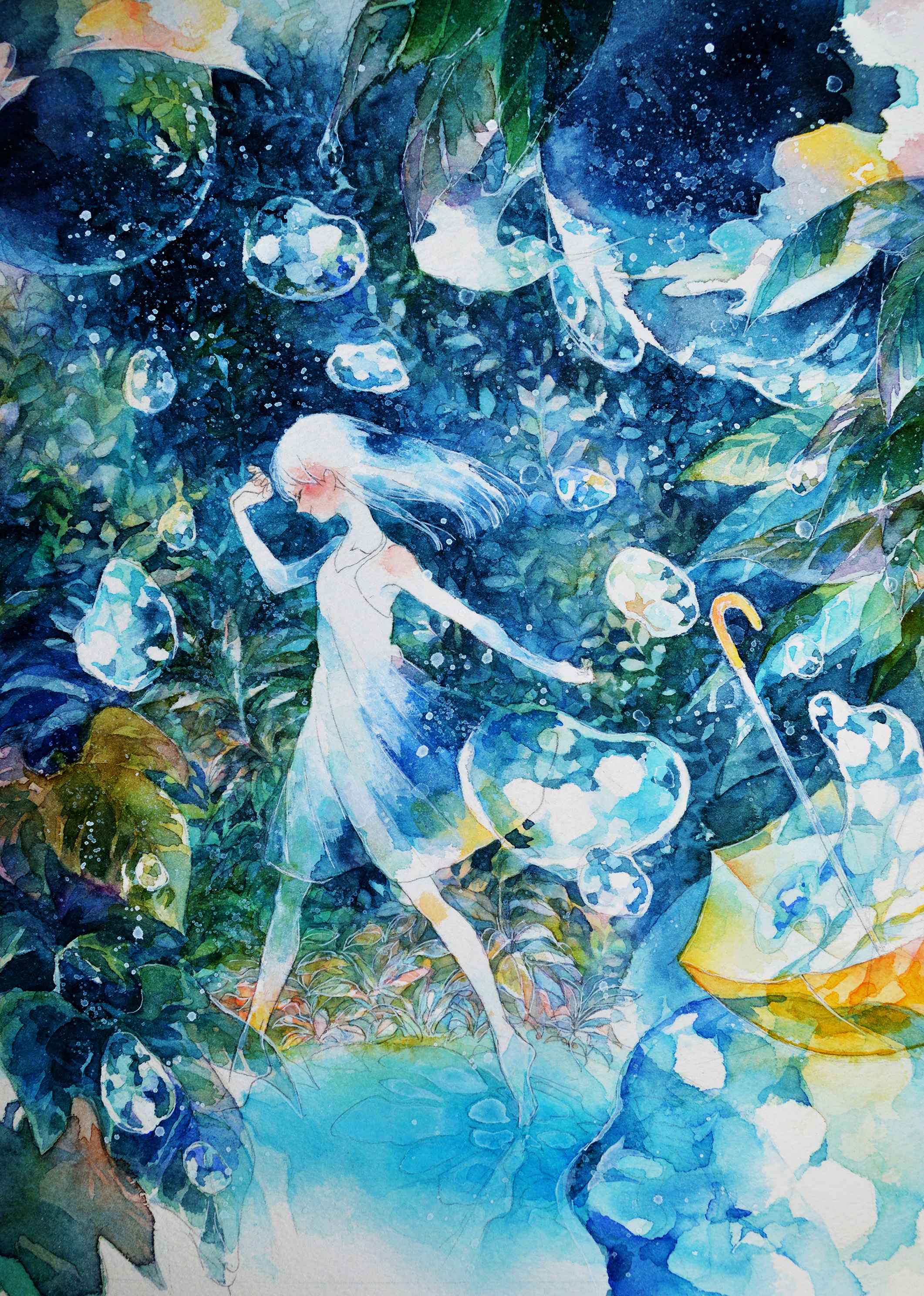 动漫美图,水粉的世界