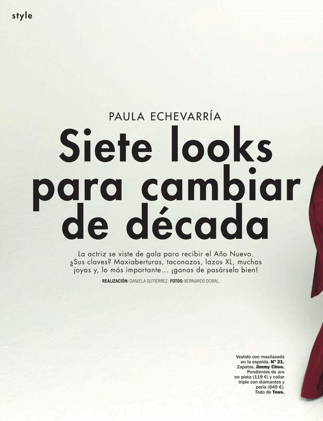 宝拉·艾切瓦莉亚paula echevarría登上《cosmopolitan》杂志