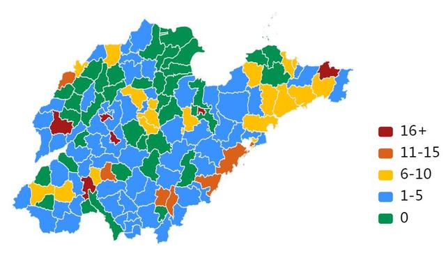 山东疫情地图3.16图片