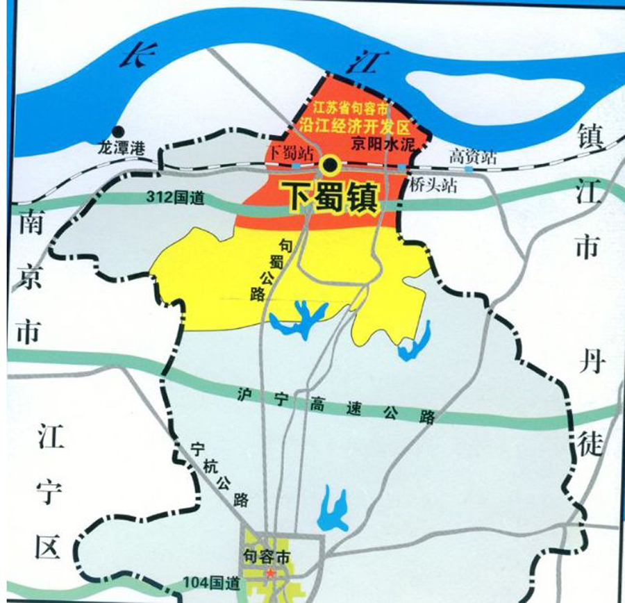江苏镇江句容市最强的镇,滨临长江,是全国千强镇之一