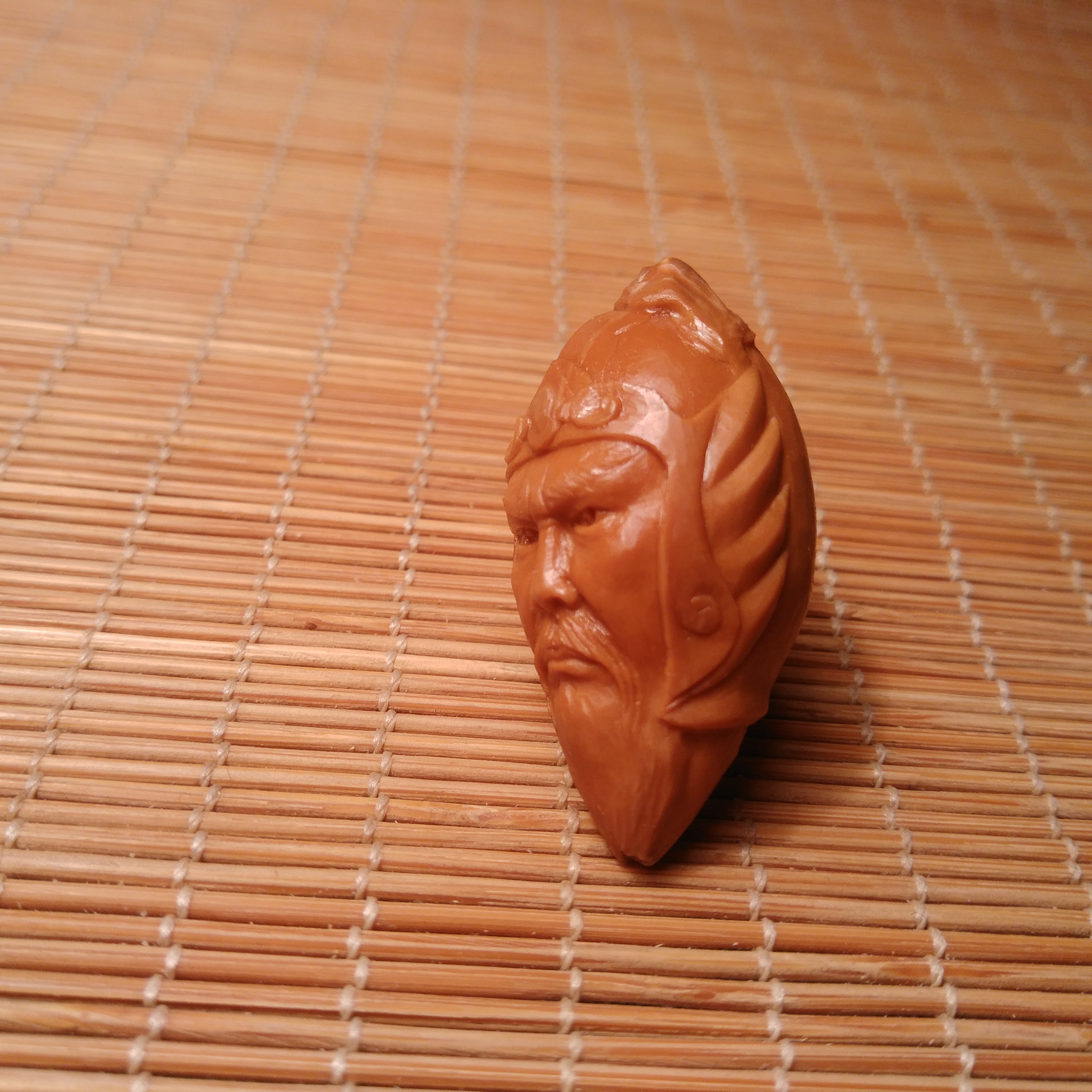 行意核雕作品  三国人物老将黄忠