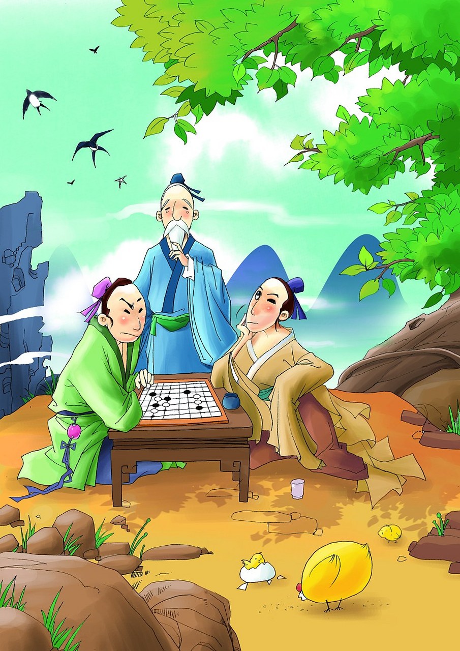 "竹林七贤与围棋"的故事是中国历史上的佳话.