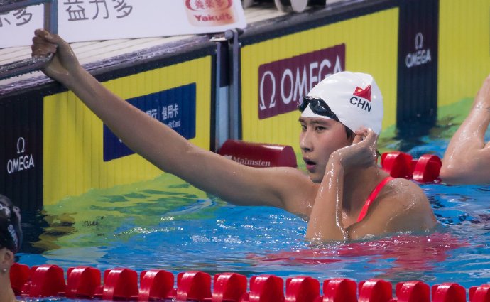 游泳世锦赛女子4x200米自由泳决赛中,王简嘉禾,李冰洁,杨浚瑄,张雨涵